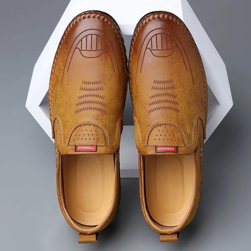 Men's Dad Summer Fashion Soft Bottom Slip-on Casual Shoes