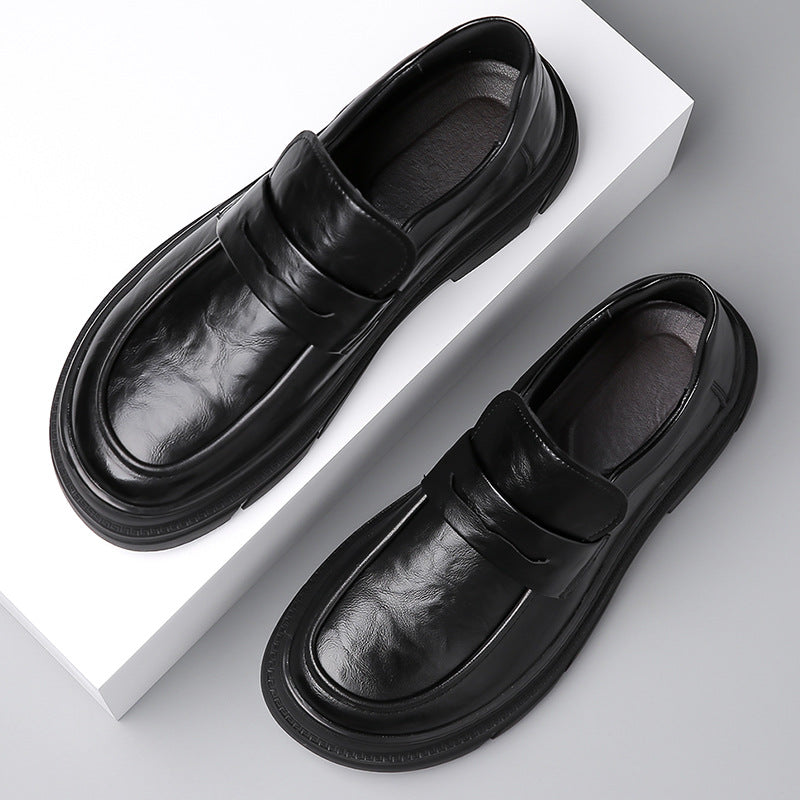 Men's Breathable Formal Suit Business Slip-on Trendy Leather Shoes