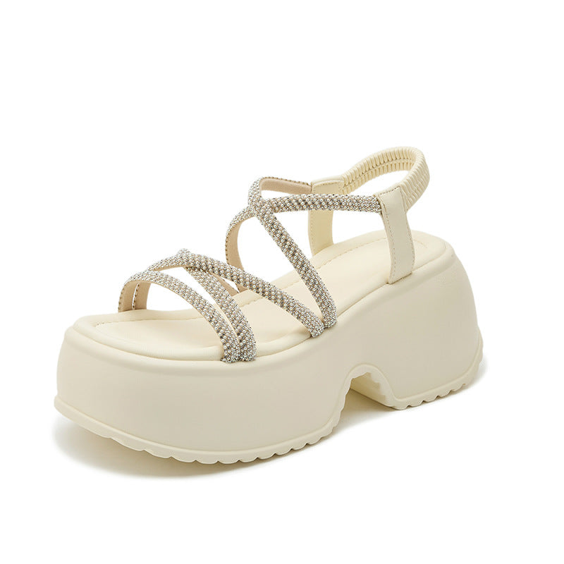 Women's Wear Exquisite Fairy Style Wedge Beach Platform Sandals