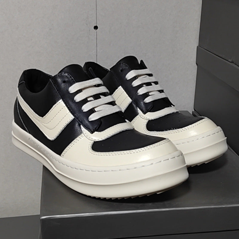 Men's Trendy Napa Calfskin Big Hook Platform Casual Shoes
