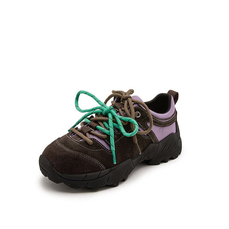 Women's Genuine American Multicolor Platform Outdoor Hiking Sneakers