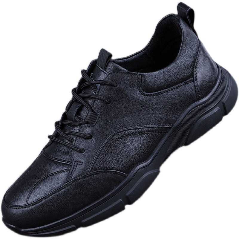Men's Genuine Breathable Full Grain Cowhide Autumn Sneakers