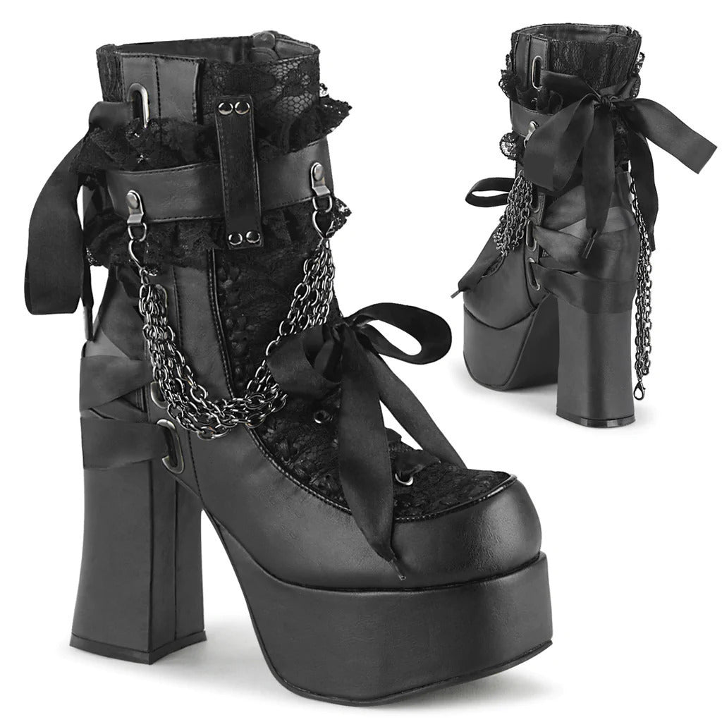Women's Gothic Retro Chunky Platform Plus Size Boots