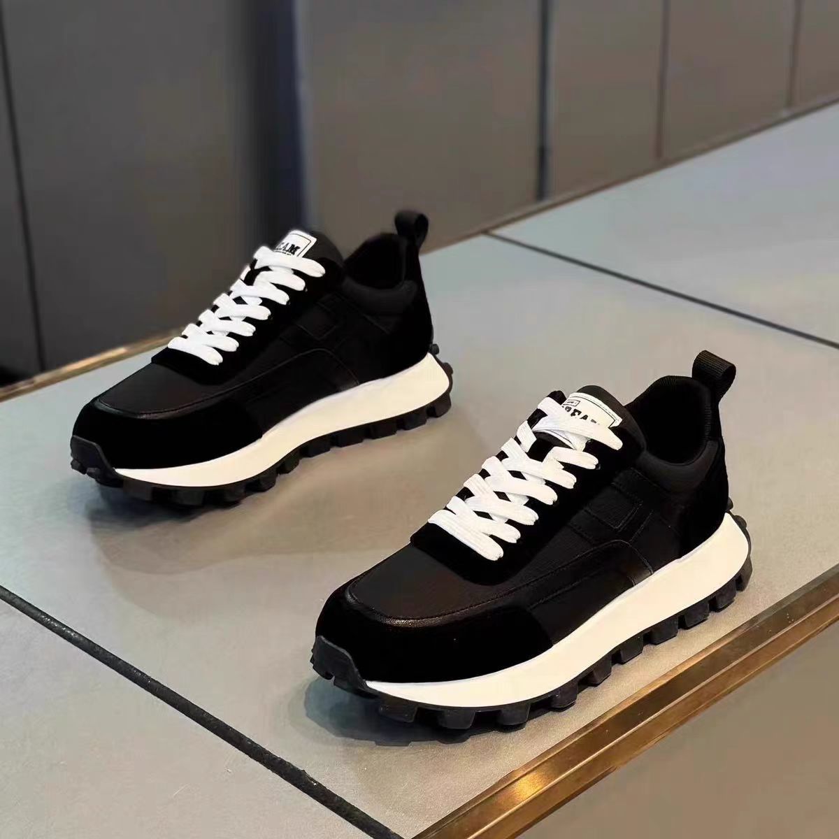 Men's Autumn Fashion Clunky Comfortable Platform Height Casual Shoes