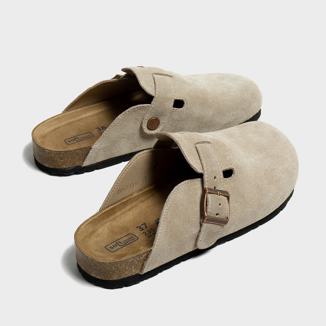 Women's Cork Inner Height Increase Flat Fishing Korean Style Sandals