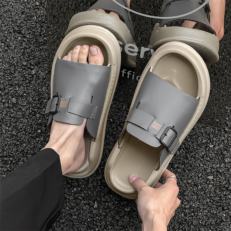 Cool Fashion Korean Style Button Beach Sandals