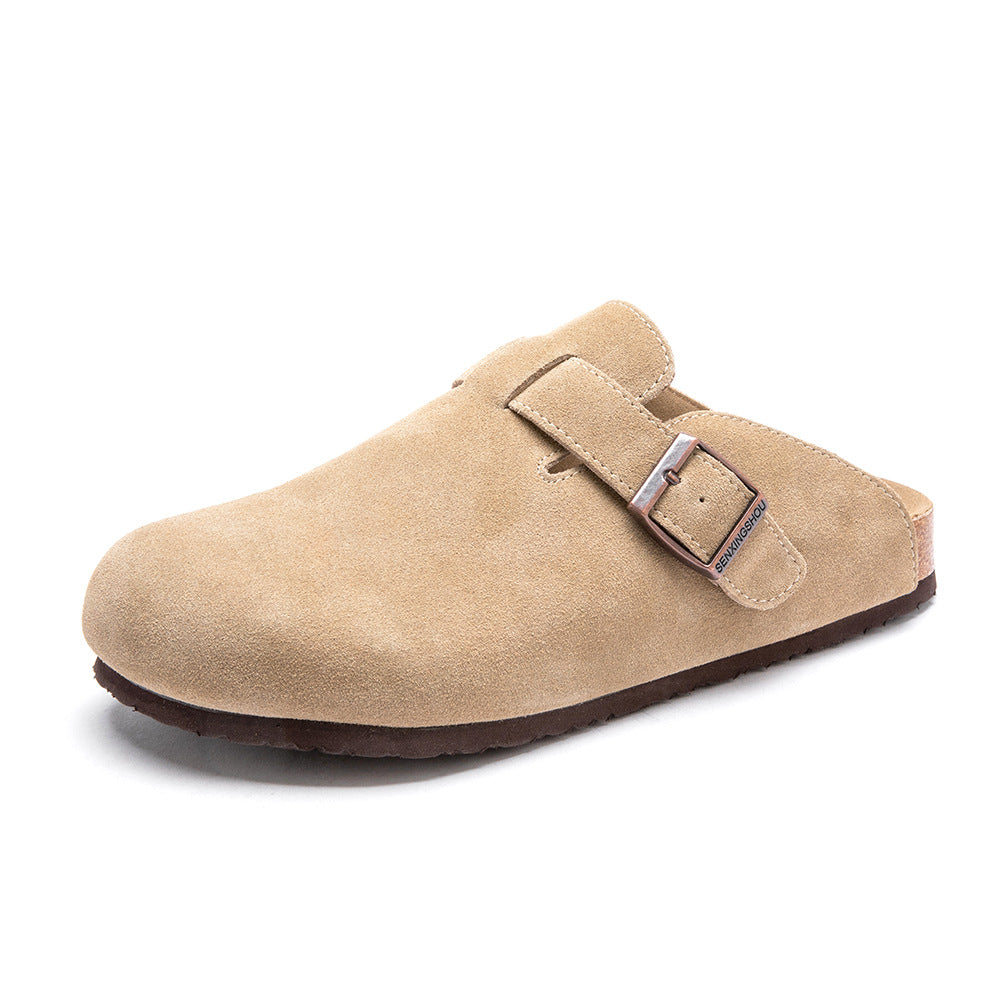 Men's Summer Breathable Half Outdoor Thick Bottom Slippers
