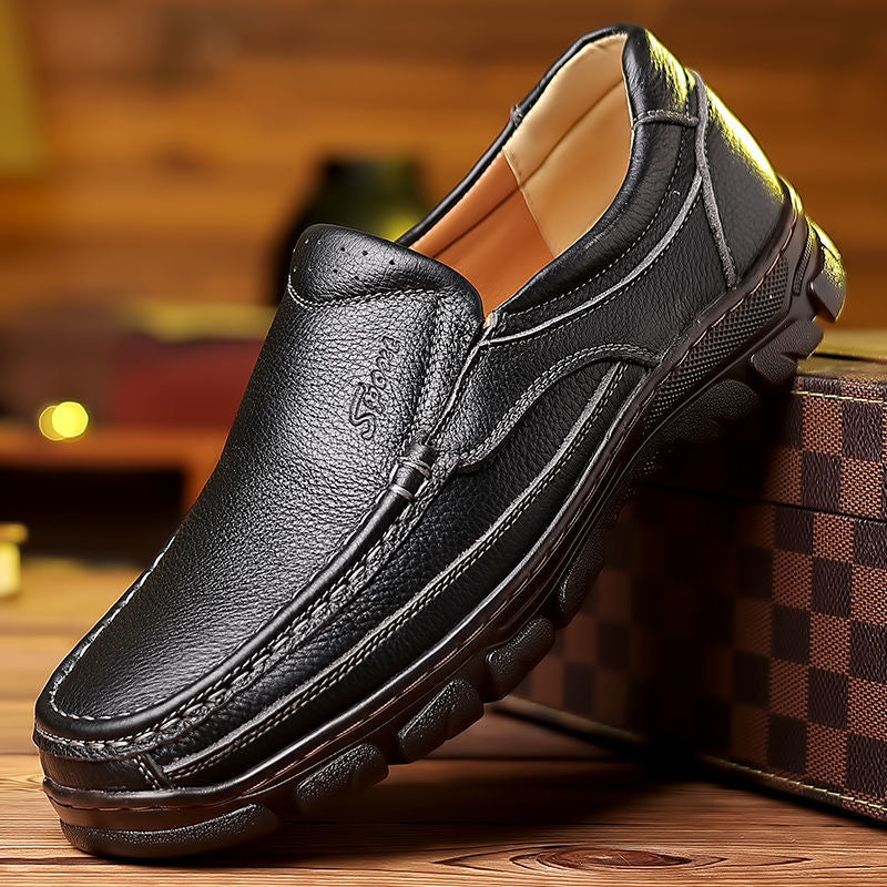 Men's First Layer Cowhide Outsole Business Genuine Leather Shoes
