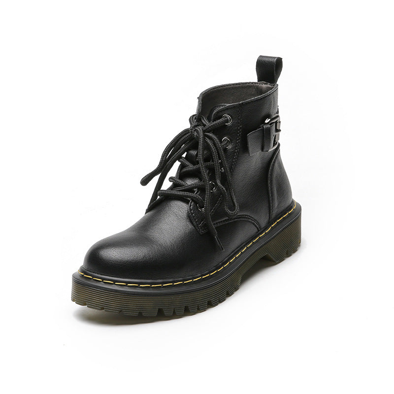 Women's Summer Thin Flat Ankle Fleece-lined Short Boots