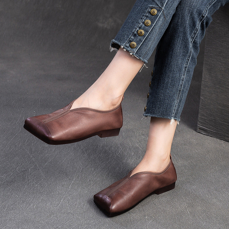 Women's Toe Flat Bottom Comfortable Soft Thin Casual Shoes
