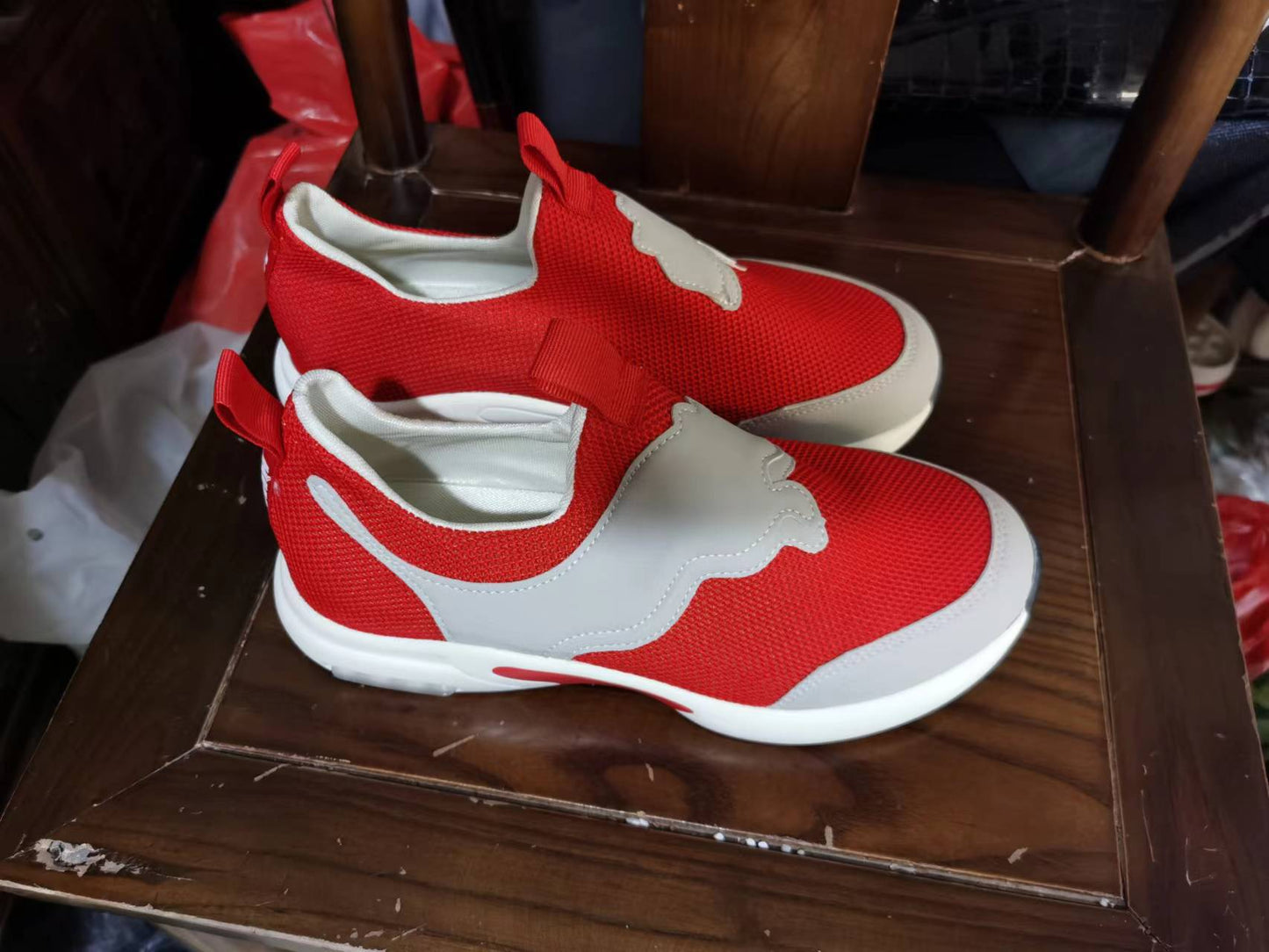 Women's Mesh Air Cushion Thick Bottom Plus Casual Shoes