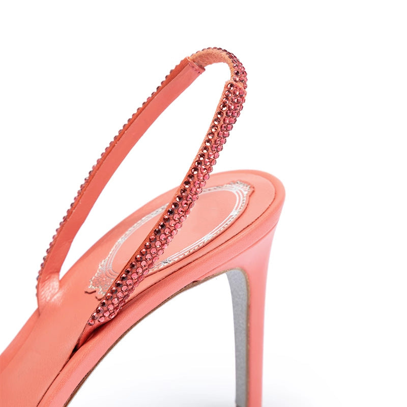 Women's Toe Rhinestone Stilettos High Fairy Style Heels
