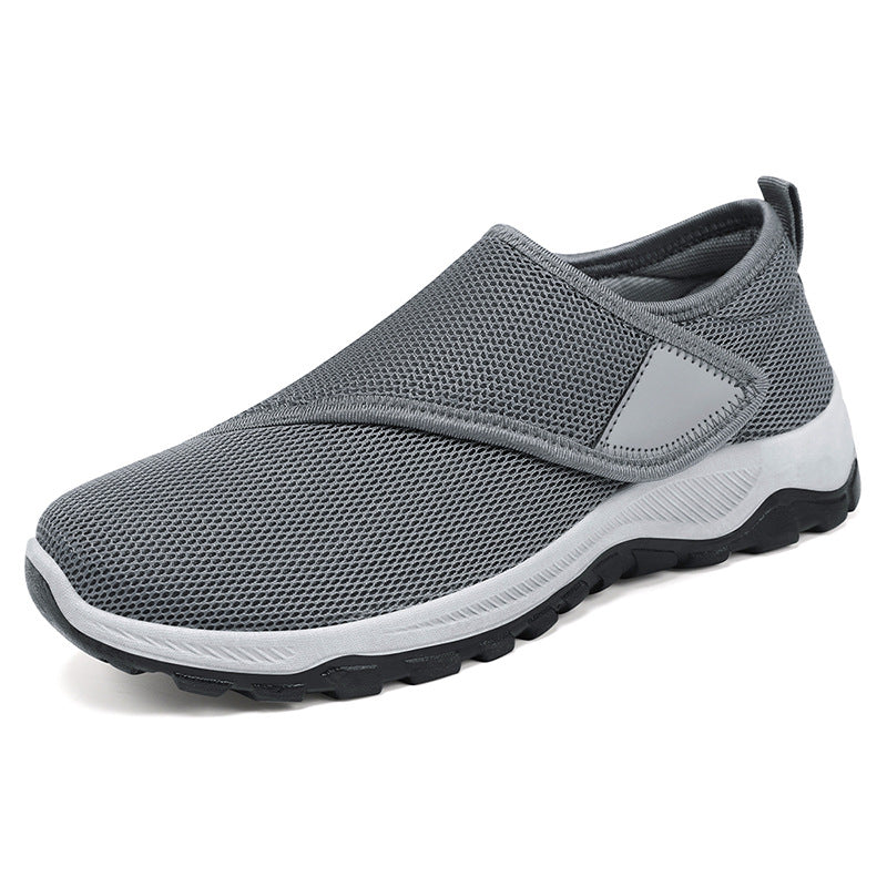 Women's Autumn Mesh Breathable Velcro Mom Pumps Casual Shoes