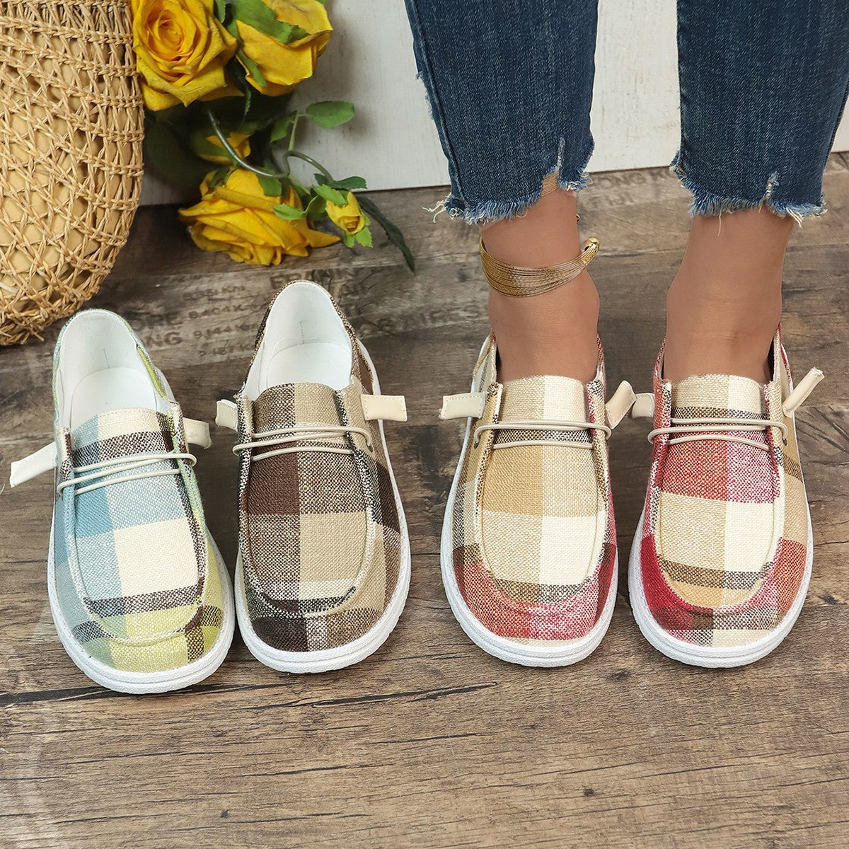 Women's Comfort Flat Slip-on Lofter Boat Plus Casual Shoes