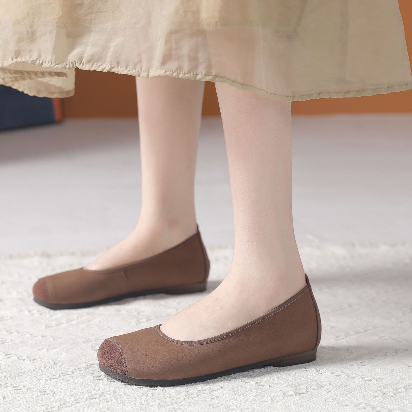 Women's Retro Flat Low-cut Comfortable Soft Bottom Loafers