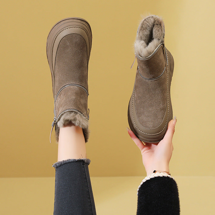 Winter Thick Veet Fashion Warm Short Snow Boots