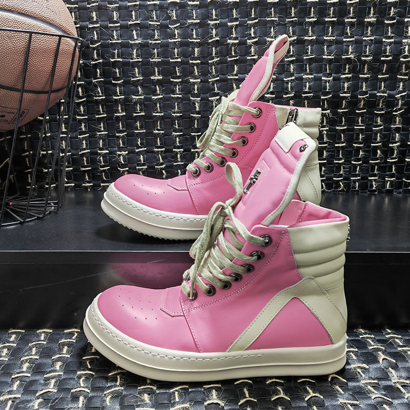 Genuine Plus Size Thick Bottom Fashionable Leather Shoes