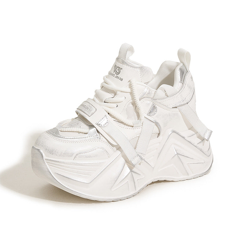 Women's Dad Autumn Retro Platform Height Increasing Sneakers