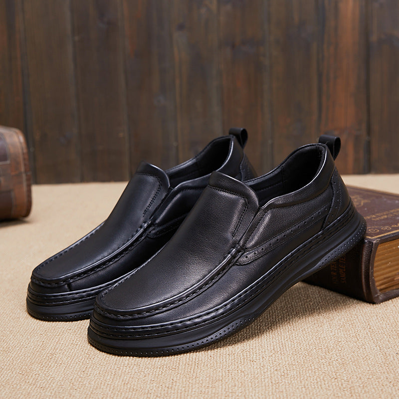 Men's Spring Genuine Thick Bottom Online Comfortable Slip-on Casual Shoes