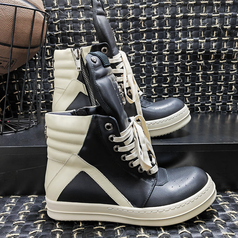 Genuine Plus Size Thick Bottom Fashionable Leather Shoes