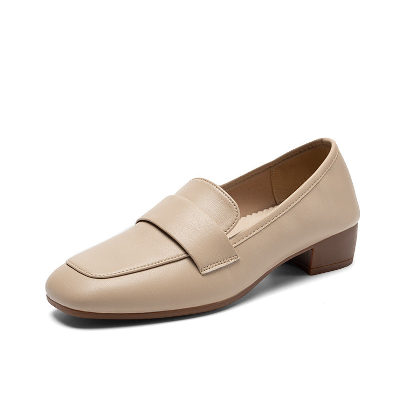 Women's Commuter Autumn Mid French Versatile Small Loafers