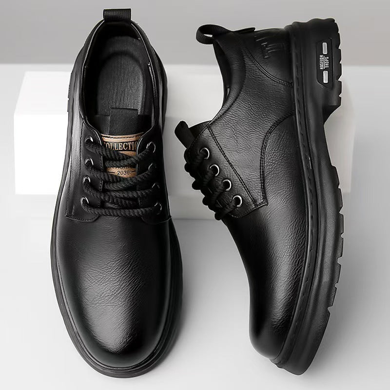 Men's Creative Autumn Retro Soft Bottom Leather Shoes
