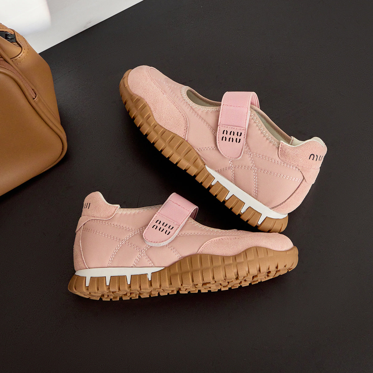 Women's Thick-soled Height Increasing Insole Mary Jane Summer Velcro Casual Shoes