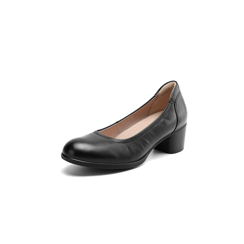 Women's & Men's Commuter Shallow Mouth Milky White Soft Women's Shoes