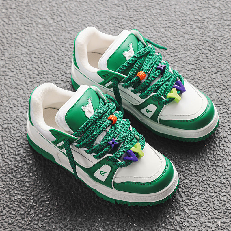 Men's Spring Little Chubby Niche Bread Thick Bottom Lovers Street Sneakers