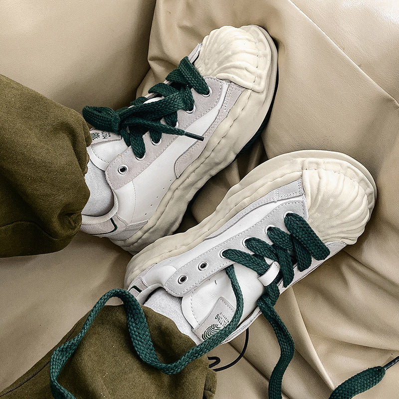 Men's Couple Thick Bottom Spring Toe Cap Sneakers