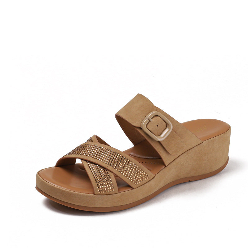 Women's Bohemian Platform Soft Bottom Outdoor Fashion Slippers