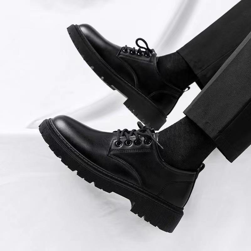 Men's Breathable Thick-soled British Style Versatile Formal Leather Shoes