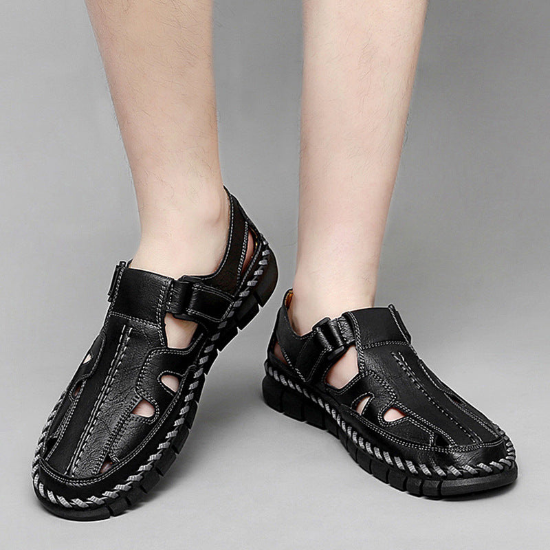 Men's Business Formal Wear Retro British Style Leather Shoes