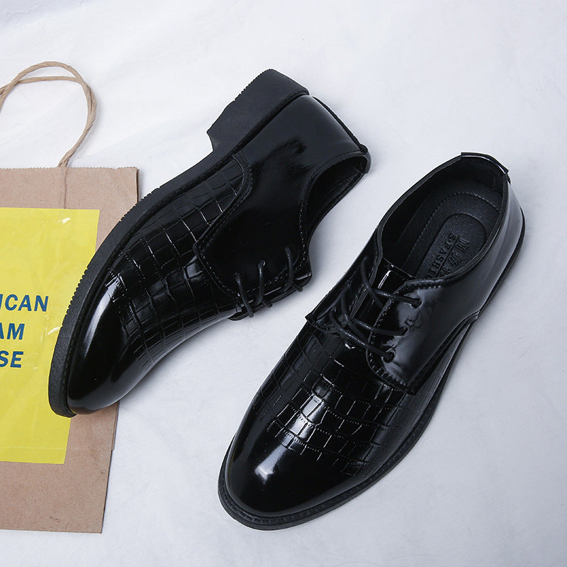 Men's Korean British Trend Breathable Business Formal Leather Shoes