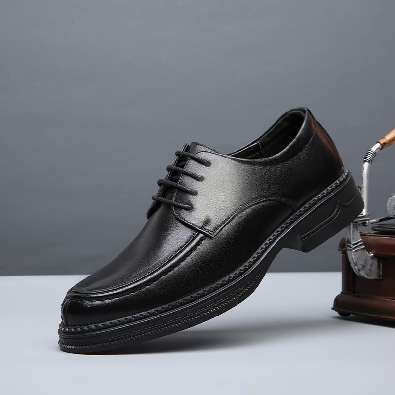 Men's Retro Green Fashion Rubber Soft Bottom Leather Shoes