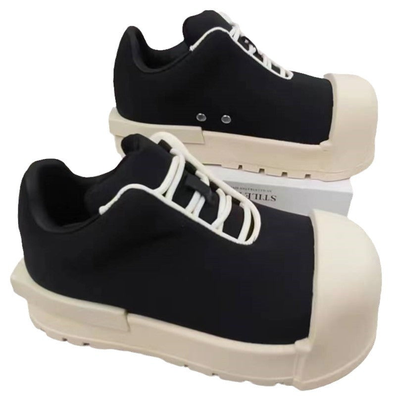 Women's & Men's Rice Chess Big Head Thick Bottom Sneakers