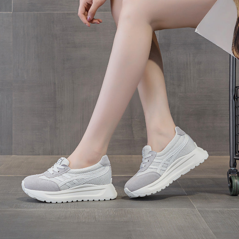 Women's Height Increasing Insole Dad Autumn Versatile Korean Casual Shoes