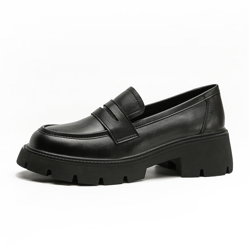Women's Platform Simple Soft College British Style Loafers