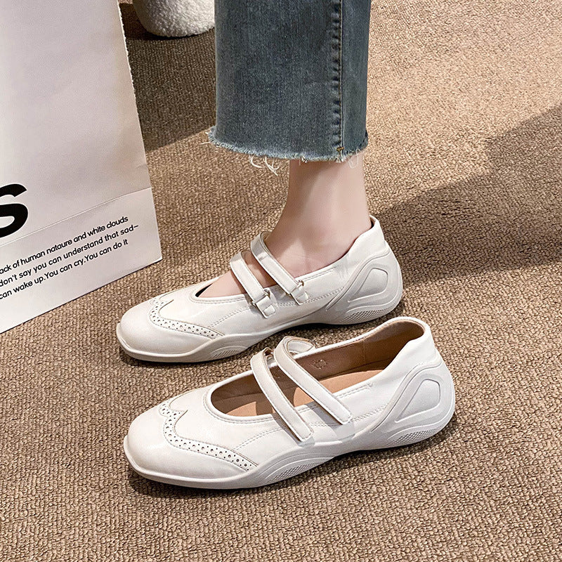 Women's Ballet Style Sports Mary Jane Flat Super Sneakers