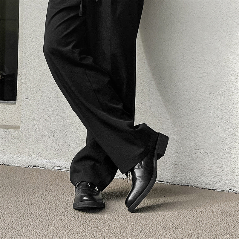 Men's High-grade Platform Business Formal Hidden Elevator Leather Shoes