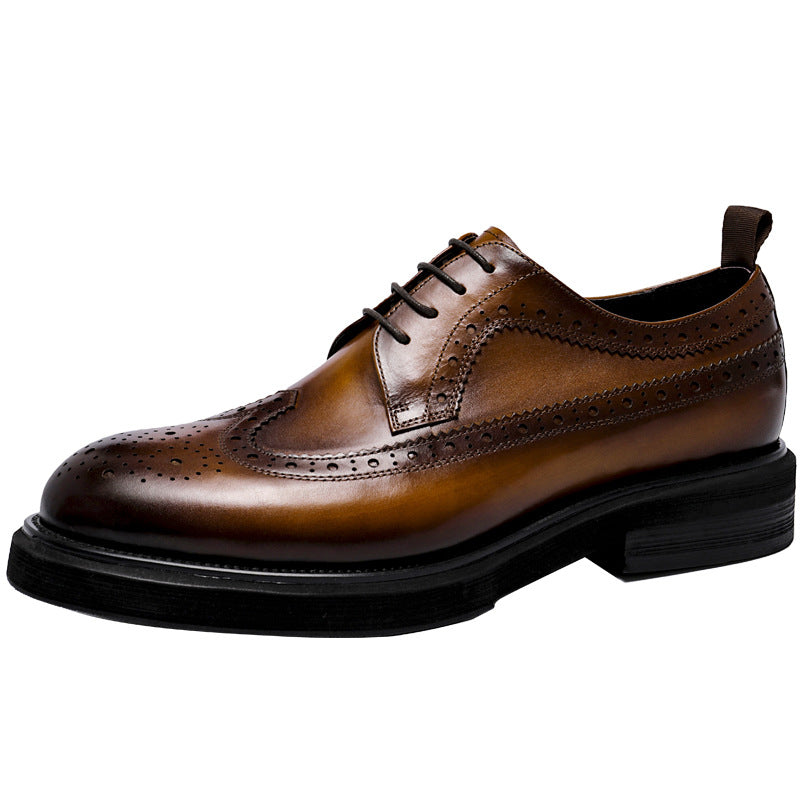 Men's Big Toe Business Warm Slugged Bottom Casual Shoes