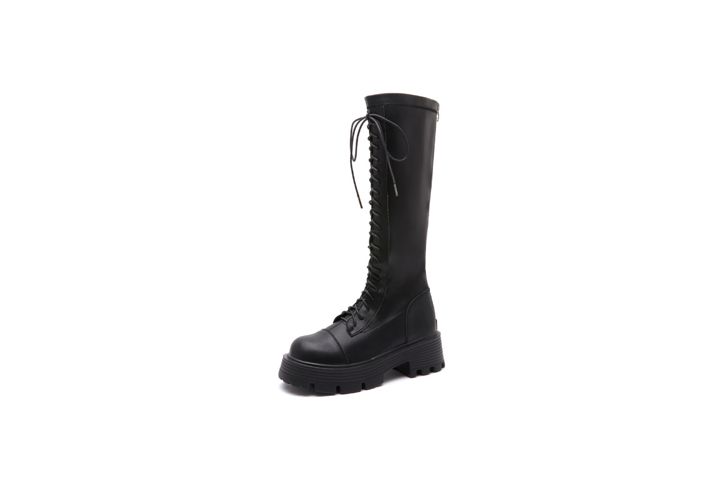 Power Genuine Strap Knight Thick Bottom Boots