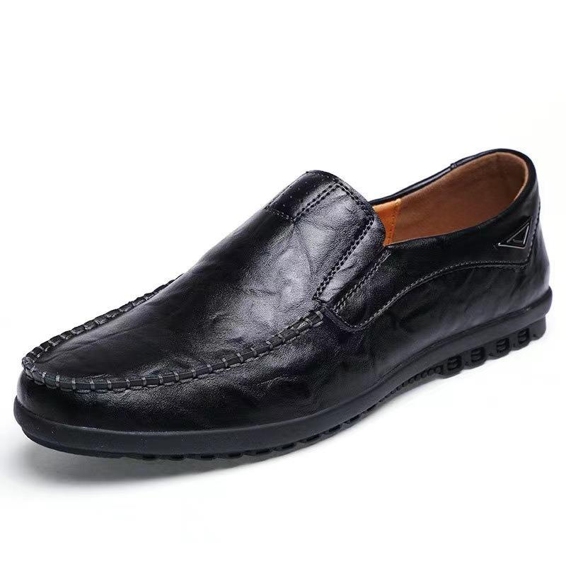 Men's Summer Plus Size Genuine Cowhide One Casual Shoes
