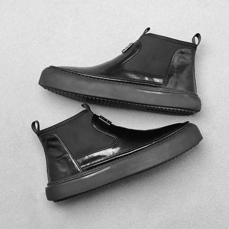 Men's Retro Waterproof Martin Slip-on Universal Leather Shoes