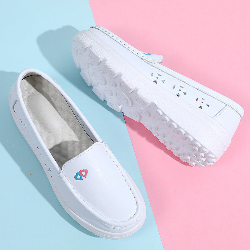 Women's Genuine Nurse Soft Bottom Cutout Breathable Casual Shoes