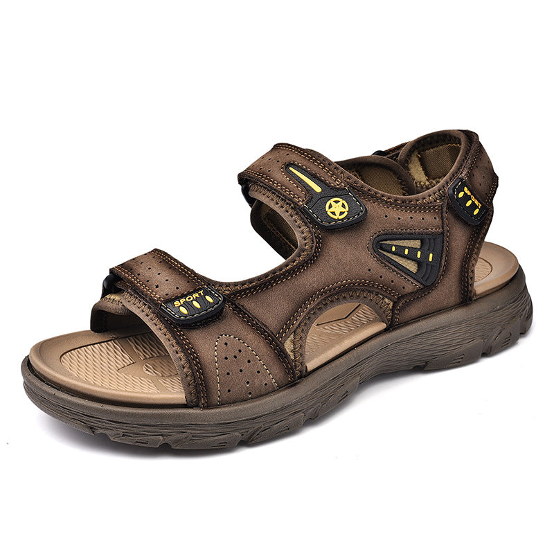 Men's Beach Summer Sports Breathable Soft Bottom Sandals