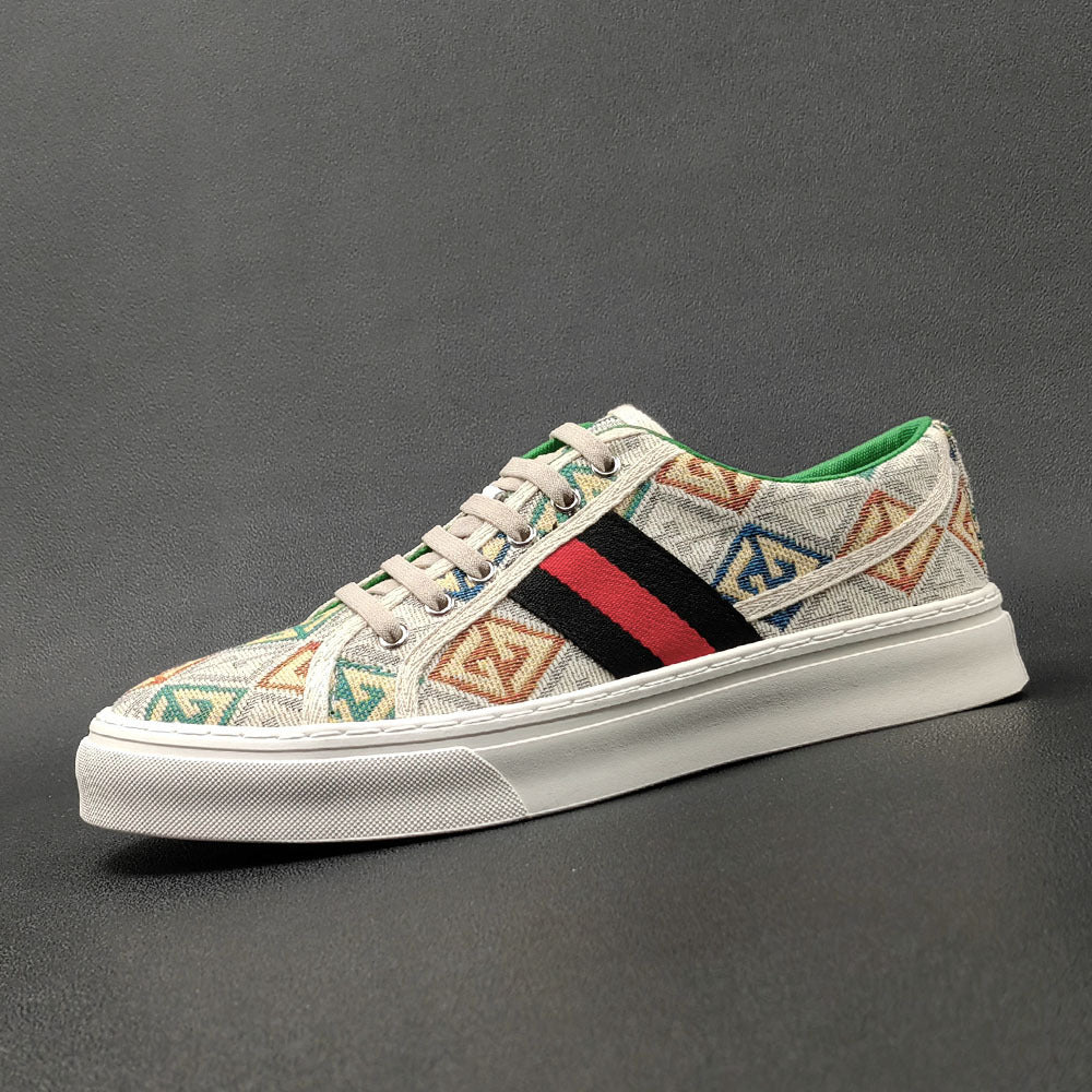 Men's Trendy Flat Cloth Light Luxury Slip-on Sneakers
