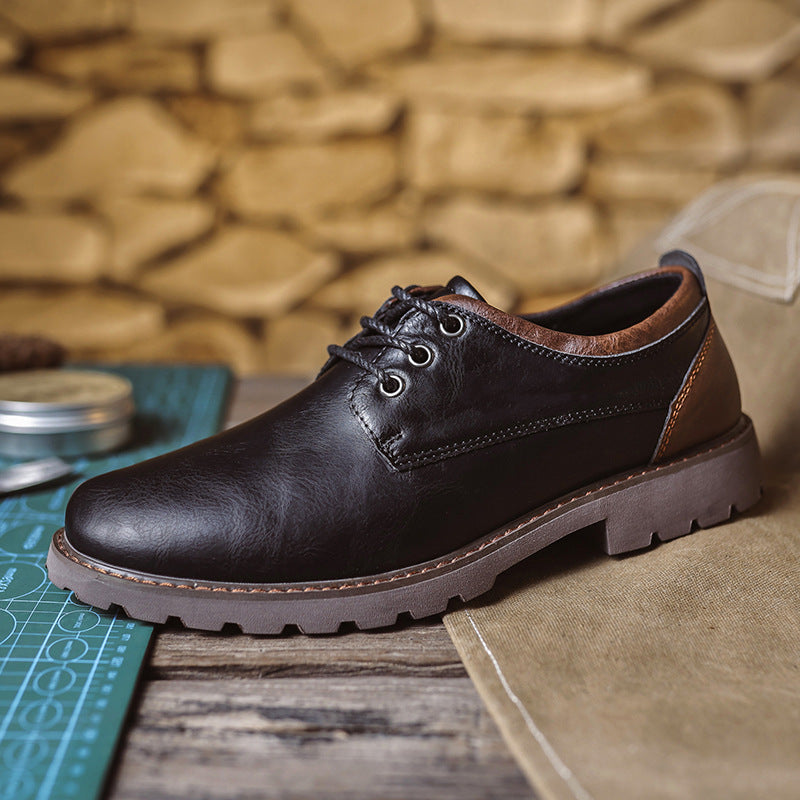 Men's Martin Summer British Style Retro Leather Shoes