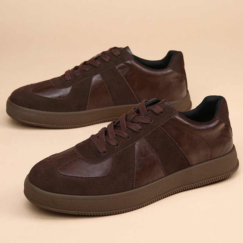 Men's Thick-soled German Training Breathable Versatile White Men's Casual Shoes