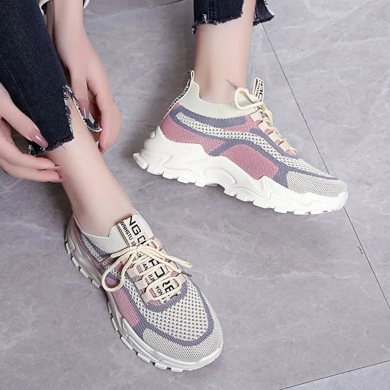 Women's Sports Breathable Soft Bottom Light Running Casual Shoes